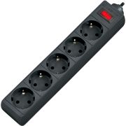 Сетевой фильтр Defender ES 5 5 м, черный, 5 розеток/ Surge Protector Defender ES 5 5m, black, 5 outlets